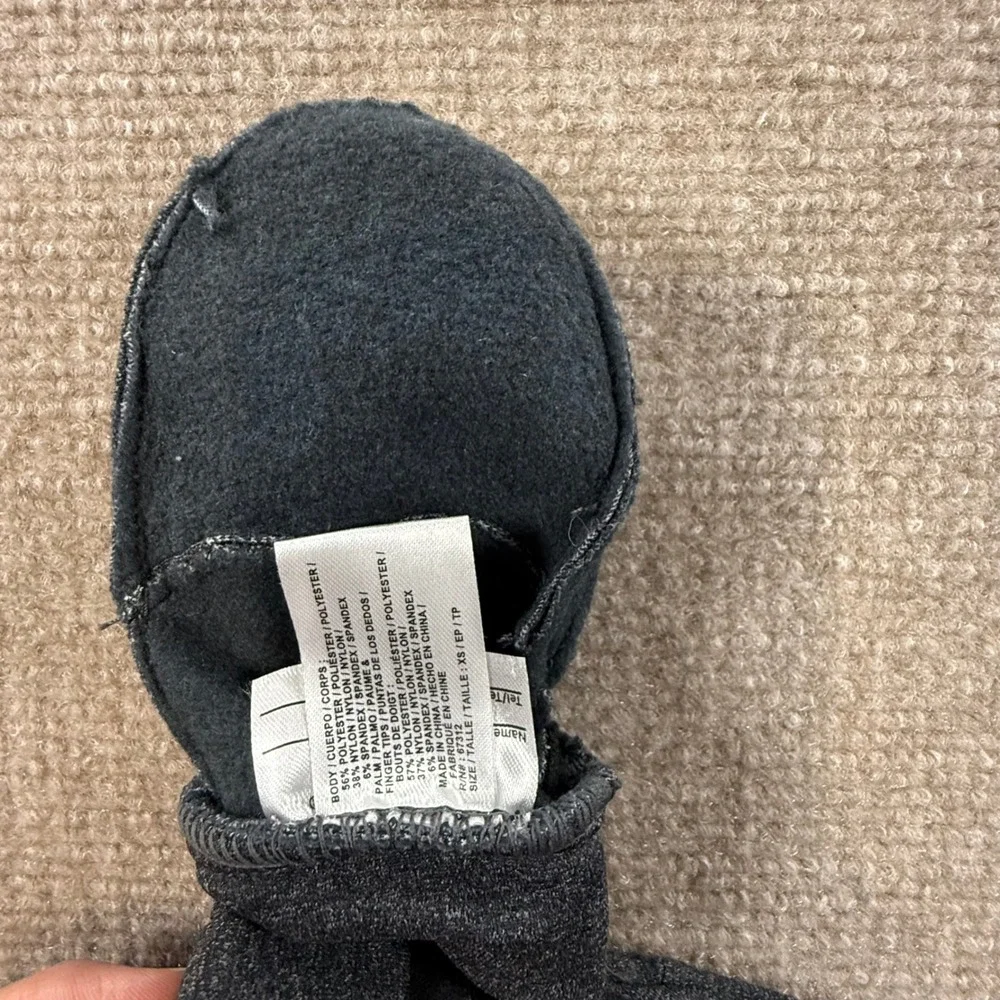 Head Sensatec Childerens Mittens Charcoal Gray Heathered Touchscreen XS